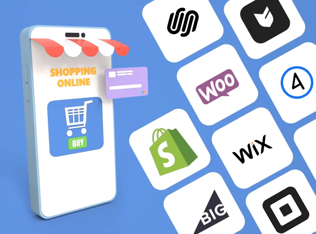 Collage featuring all major eCommerce tools