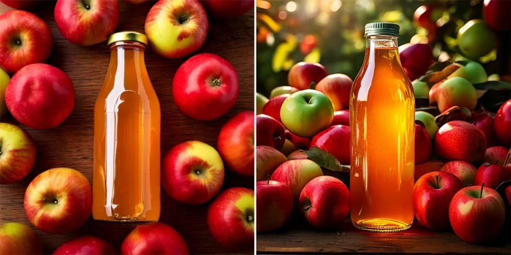 Two types of AI-generated images created using different prompts.